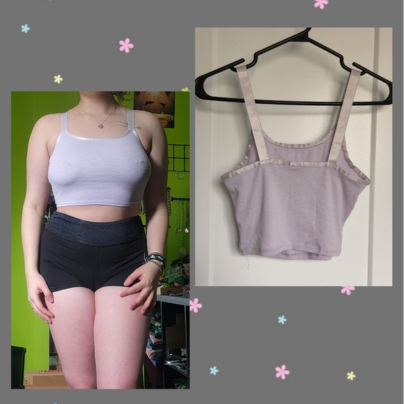 Shimmery Straps Pastel Tank - Picture 2 of 2